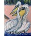 “Albatrosses. Bilosaraiskyi Nature Reserve” – Original Bird Painting by Marina Stognieva